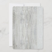 Floral Mason Jar Rustic Newborn Baby Foto Birth Ankündigung (Rückseite)