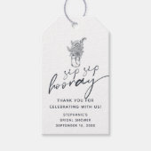 Floral Mason Jar Sip Hooray Brautparty Geschenkanhänger (Vorderseite)