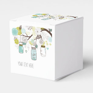 Floral Mason Jars Geschenkschachtel