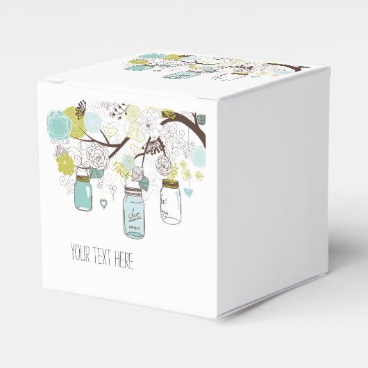 Floral Mason Jars Geschenkschachtel (Vorderseite)
