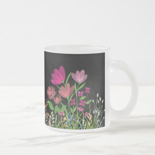 floral mattglastasse (Rechts)