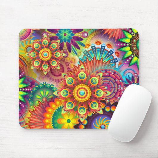 FLORAL - Maus-Pad Mousepad (Mit Mouse)