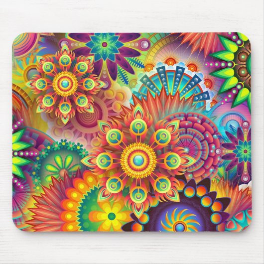 FLORAL - Maus-Pad Mousepad (Vorne)