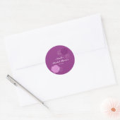 Floral Mauve Lila Brautparty Gefallen Stickers (Umschlag)
