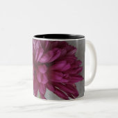 Floral Mauve Zwei-Tone-Kaffee-Tasse Zweifarbige Tasse (VorderseiteRechts)
