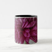 Floral Mauve Zwei-Tone-Kaffee-Tasse Zweifarbige Tasse (Mittel)