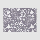 Floral Meadow Dreams Botanical Silhouettes lav Seidenpapier (Vorderseite)