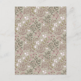 Floral Meadow Dreams Wildflower Botanical Art Postkarte