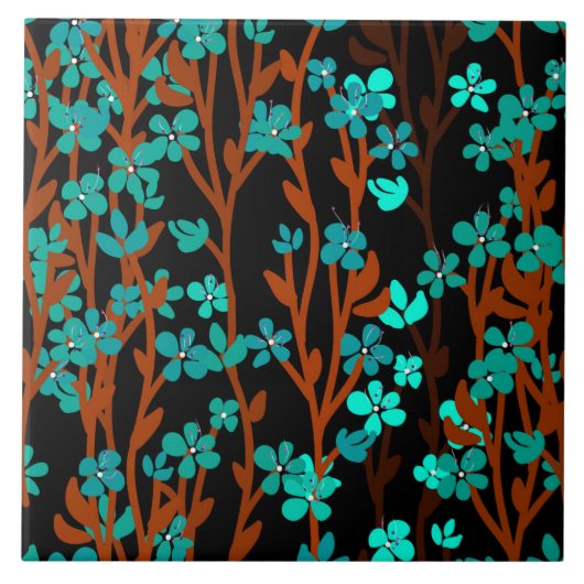 Floral Meadow Fliese (Vorderseite)