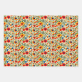 Floral Medley Geschenkpapier Set (Vorderseite 3)