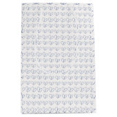 Floral medley outline in blue mittlere geschenktüte (Vorderseite)