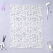 Floral medley outline in blue seidenpapier (Basteln)