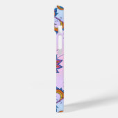 Floral Mehndi Art, Blue Bliss Case-Mate iPhone Hülle (Rückseite / Links)