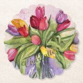 Floral, mehrfarbig untersetzer (Vorderseite)