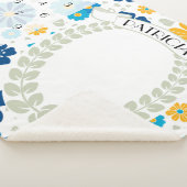 Floral Meilenstein Picture Prop Sherpadecke (3/4)