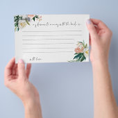 Floral Mein Lieblingsgedächtnis mit den Brautkarte Flyer (Handgriff)