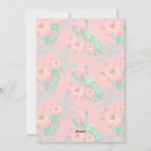 Floral Mele Kalikimaka Foto Feiertagskarte (Rückseite)