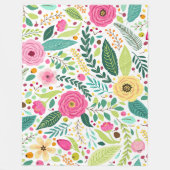 Floral Melody 60x80 Fleece Blanket (Vorderseite)