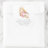 Floral Memorial Bird Seed Favorit Sticker (Tasche)
