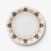 Floral Mendola Design Paper Plate Pappteller (Vorderseite)