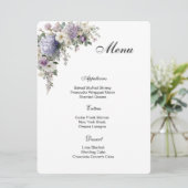 Floral Menu Card Menükarte (Stehend Vorderseite)