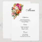 Floral Menu Card Menükarte (Vorne/Hinten)