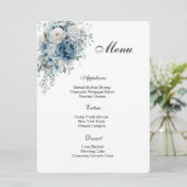 Floral Menu Card Menükarte (Stehend Vorderseite)