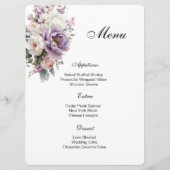 Floral Menu Card Menükarte (Vorderseite)