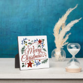 Floral Merry Christmas Fotoplatte (InSitu)