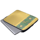 Floral Messingähnliche Monogram Electronics Bag Laptopschutzhülle (Vorne Knopf)