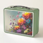 Floral Metal Lunch Box (Rückseite)