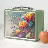 Floral Metal Lunch Box (Beispiel)