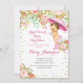 Floral Mexican Baby Aprildusche Baby Dusche Einladung (Vorderseite)