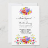 Floral mexikanische Fiesta Baby Dusche von Mail Einladung (Vorderseite)