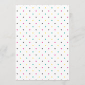 Floral mexikanisches Fiesta Baby oder Brautparty Hinweiskarte (Rückseite)