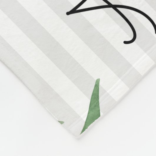 Floral Milestone Baby Blanket Fleecedecke (Ecke)