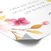 Floral Mimosa Bar Sign Brautparty Poster (Ecke)