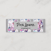 floral mini visitenkarte (Vorderseite)