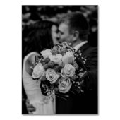 Floral Minimalist Botanical Wedding Table Number  Tischnummer (Rückseite)