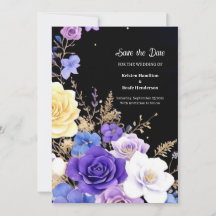 Floral Minimalistische Hochzeit Speichern Sie die 