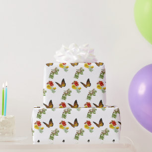 Floral mit Butterfly Geschenkpapier