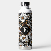 Floral mit Monogramm Trinkflasche (links)