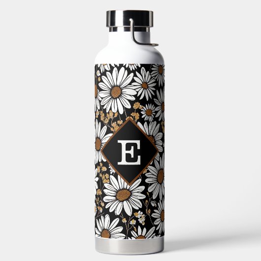 Floral mit Monogramm Trinkflasche (links)