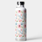 Floral mit Monogramm Trinkflasche (Rechts)