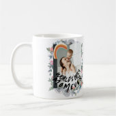 Floral Mit Monogramm World ist das beste Mama-Foto Kaffeetasse (Links)