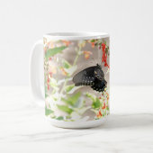 Floral mit Schmetterling Kaffeetasse (Vorderseite Links)