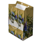 floral mittlere geschenktüte (Vorderseite Schrägansicht)