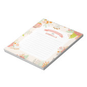 Floral Mitzvah Note Notizblock (Rotiert)
