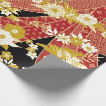 Floral Mix Kimono Muster