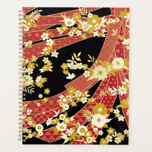 Floral Mix Kimono Muster Planer